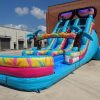 20' Miami Vice Double Lane Water Slide